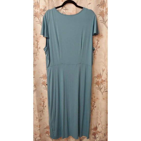 Juicy Couture  Delphinum Blue Faux Wrap Dress Sz 2XL NWT - Picture 7 of 12